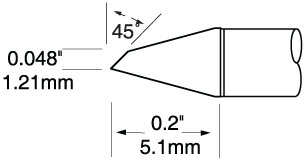 Hohlkehl/Schlepp Ultrafine-Lötspitzen MX-Lötstationen