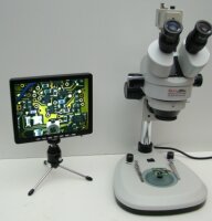 Stereomikroskop Di-Li 1008 mit Kamera + 8" Monitor