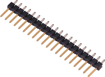 X002 /DE-12251102CNG0S115-3,3/ Einreihige Stiftleiste/1x2/Stiftlänge = 5,8 mm/RM = 2,54 mm/Lötbeinanschlusslänge  =  3,3 mm